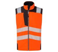 Portwest PW325 Softshell sans manches Hi-Vis (3 couches) Jaune/Noir - Taille L