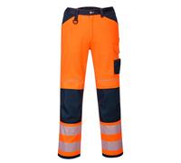 Portwest PW340 PW3 Pantalon de travail haute visibilité Orange/Navy Taille 32