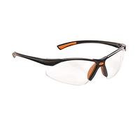 Portwest PW37 Lunette Bold Pro Traitement Anti-Rayures Bras Latéraux Minces | Orange, Taille unique, EN 166, EN 170, Certifié CE, Protection UV, Résistant à L'abrasion, Léger