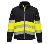 Portwest PW375 Veste Softshell PW3 Haute Visibilité Classe 1 Noir/jaune - Taille XXXL