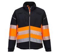 Portwest PW375 Veste Softshell PW3 Haute Visibilité Classe 1 Noir/Orange - Taille XL