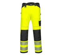Portwest PW385 PW3 Pantalon de travail stretch haute visibilité pour femmes Jaune/Noir T. 30