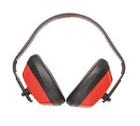 Portwest PW40 Classic Casque Anti-Bruit Serre-Tête Réglable Sans Métal | Rouge, Taille unique, Protection Auditive, Sans Métal, Serre-Tête Réglable, Chantier Atelier, Industrie Maintenance