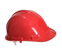 Portwest PW50 Casque de Sécurité Expertbase Bandeau Éponge en Mousse Souple | Rouge, Taille unique, EN 397, EN 50365, Électricité, Isolation Électrique, Protection Travail, Protection de la Tête, Léger