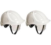 Portwest PW54 Casque de Sécurité avec Visière Endurance Plus Blanc (Lot de 2)