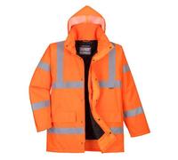 Portwest RT30 Parka d'hiver Hi-Vis Traffic Orange - Taille L