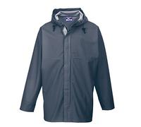 Portwest S250 Veste Sealtex Ocean Zip Plastique Robuste Poignets Élastiqués | Marine, XL, EN 343 Classe 4:1, Polyester Imperméable Durable Hiver, Capuche avec Cordons, Coupe Confort, Usage Intensif