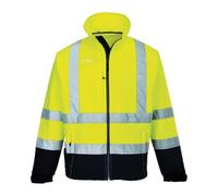 Portwest S425 Veste Softshell haute visibilité (3L) Jaune/Navy Taille XXL