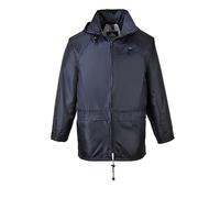 Portwest Veste de pluie S440 Classique Imperméable Coupe-vent Polyester enduit PVC Bleu marine XL