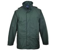 Portwest S450 Veste Sealtex Polyester Imperméable 2 poches Ventilé Hiver | Vert olive, 3XL, UPF 50+, EN 343 Classe 4:1, Fermeture Centrale Zip et Pressions, Revêtement PU 200 G, Résistant à L'eau