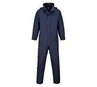 Portwest S452 Combinaison Sealtex Ouvertures D'accès Latérales Polyester | Marine, 3XL, EN 343 Classe 4:1, Ceinture Semi-Élastiquée, Zip à Double Curseur, Capuche Enroulable, Pressions Dissimulées