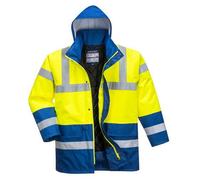 Portwest S466 Parka HV Bicolore Jaune/Royal - Taille 4XL