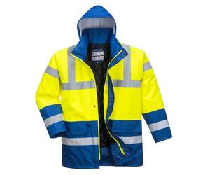 Portwest S466 Parka HV Bicolore Jaune/Royal - Taille XL