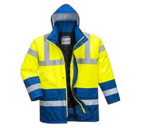Portwest Parka S466 HV Bicolore Traffic Jaune/Royal Taille M