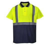 Portwest S479 Polo Bicolore Jaune/Marine, S