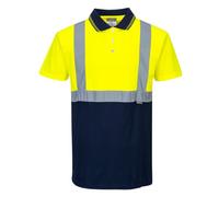Portwest S479 Polo Bicolore Jaune/Marine - Taille XXXL