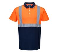 Portwest Polo S479 bicolore Orange/Marine Taille XXL