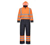Portwest S485 Combinaison haute visibilité et contraste - doublée Orange/Navy Taille M