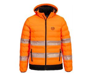 Portwest S548 Doudoune chauffante HV avec capuche Orange/Noir - Taille XXL