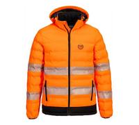 Portwest S548 Doudoune chauffante HV avec capuche Orange/Noir - Taille XXXL