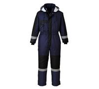 Portwest S585 Combinaison de Travail Homme Hiver Imperméable Doublée | Marine, XL, Doublure Chaude, Imperméable, Protection Froid, Salopette, Chantier Extérieur, Grand Froid
