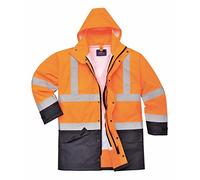 Portwest S768 Parka Bicolore Executive 5-en-1 Orange/Marine, L