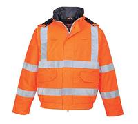 Blouson Pilote Hv Pluie Bizflame Antistatique Et Flamme Retardant Couleur : Orange Taille 4xl - Portwest