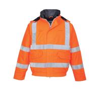 Portwest - Blouson Pilote HV Pluie Bizflame - Antistatique, Retardant aux flammes - Orange M