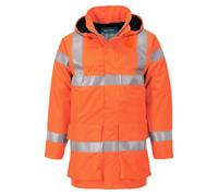 Portwest S774 Veste de pluie hi-vis multi lite Bizflame Orange - Taille 4XL