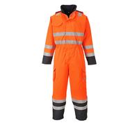 Portwest S775 Bizflame Multi Combinaison de pluie et de sécurité Orange/Navy Taille S