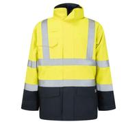Portwest Parka S779 HV Bizflame Rain - EN ISO 20471 Classe 3, Multi-risques, Jaune/Marine XL