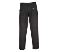 Portwest S887 Pantalon Confort à Genoux Renforcés Action Noir Court, 40