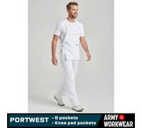 Portwest S810 Cotte à bretelles Peintre Blanc - Taille 4XL