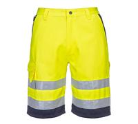 Portwest Shorts Cargo Mi-Longs Haut Visibilité Coton/Polyester Hi-Vis