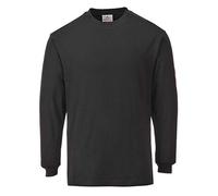 Portwest T-Shirt manches longues Flamme résistant et antistatique, Couleur: Noir, Taille: L, FR11BKRL