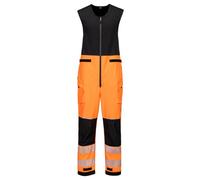 Portwest T150 Salopette imperméable HV PW3 (3L) Orange/Noir - Taille S