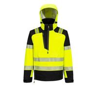 Portwest T161 Veste de pluie HVé PW3 à enfiler (3 couches) Jaune/Noir - Taille M