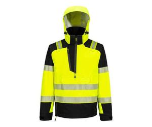 Portwest T161 Veste de pluie HVé PW3 à enfiler (3 couches) Jaune/Noir - Taille S