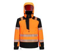Portwest T161 Veste de pluie HVé PW3 à enfiler (3 couches) Orange/Noir - Taille XXL