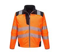 Portwest T402 PW3 Veste imperméable haute visibilité avec poche pour | UPF 40+, haute visibilité, ourlet réglable, respirant, réfléchissant, durable