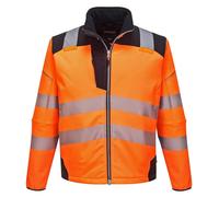 Portwest T402 PW3 Veste Softshell haute visibilité Orange/Black Taille XXXL