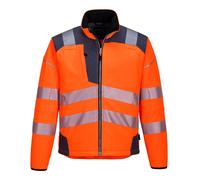 Portwest T402 PW3 Veste Softshell haute visibilité Orange/Gris Taille L