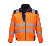 Portwest Veste softshell T402 PW3 Haute visibilité Orange/Marine Taille XXL