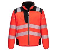 Portwest T402 Softshell Haute-Visibilité PW3 Rouge/noir - Taille L