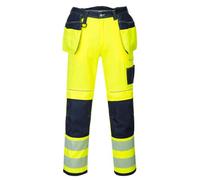 Portwest T501 Pantalon HV PW3 poches flottantes Jaune/Marine - Taille 30 - Standard