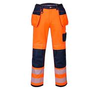 Portwest T501 Renforcé PW3 Hi Vis Pantalon de Travail à Poches Porte-Outils