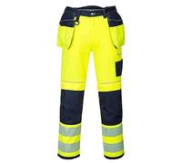 Portwest T501 Pantalon HV PW3 poches flottantes Jaune/Marine - Taille 28 - Standard