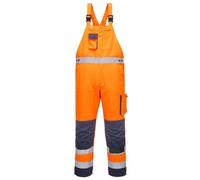 Portwest TX52 Cotte à bretelles HV Dijon Orange/Marine - Taille M