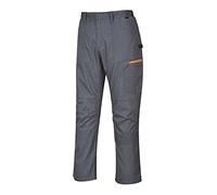 Portwest TX61 Pantalon du Danube Ceinture Semi Élastiquée Boucle de Marteau | Gris graphite, XL, UPF 50+, Tissu Sergé Résistant, Deux Poches Arrière, Coupe Standard, Genouillères et Protection + 9