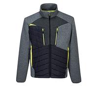 Portwest Veste baffle hybride DX4, Couleur: Gris Métal, Taille: S, DX471MGRS